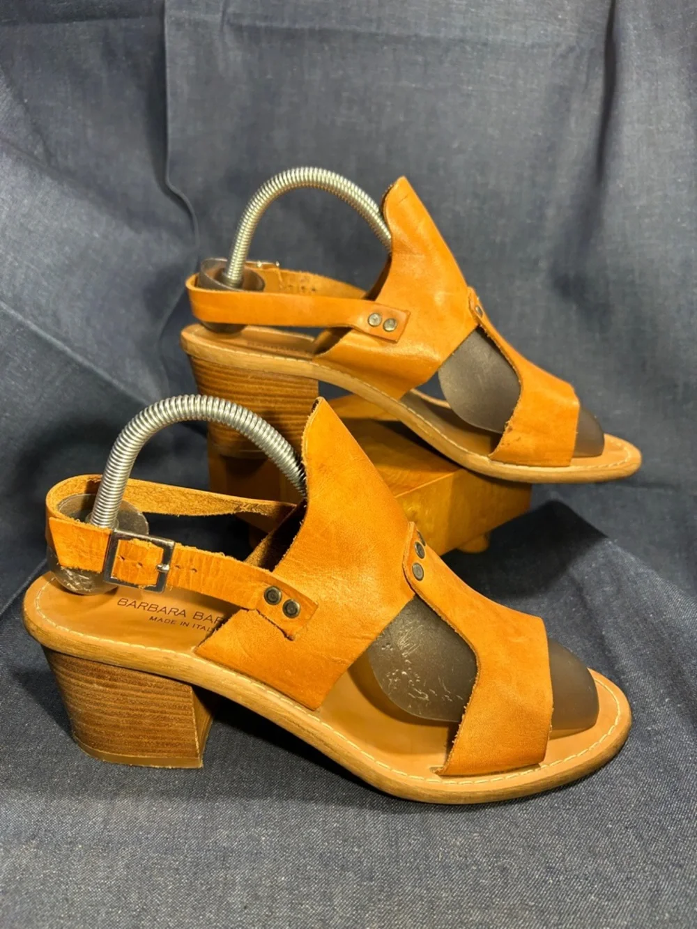 Barbara Barbieri leather heel sandals shoes